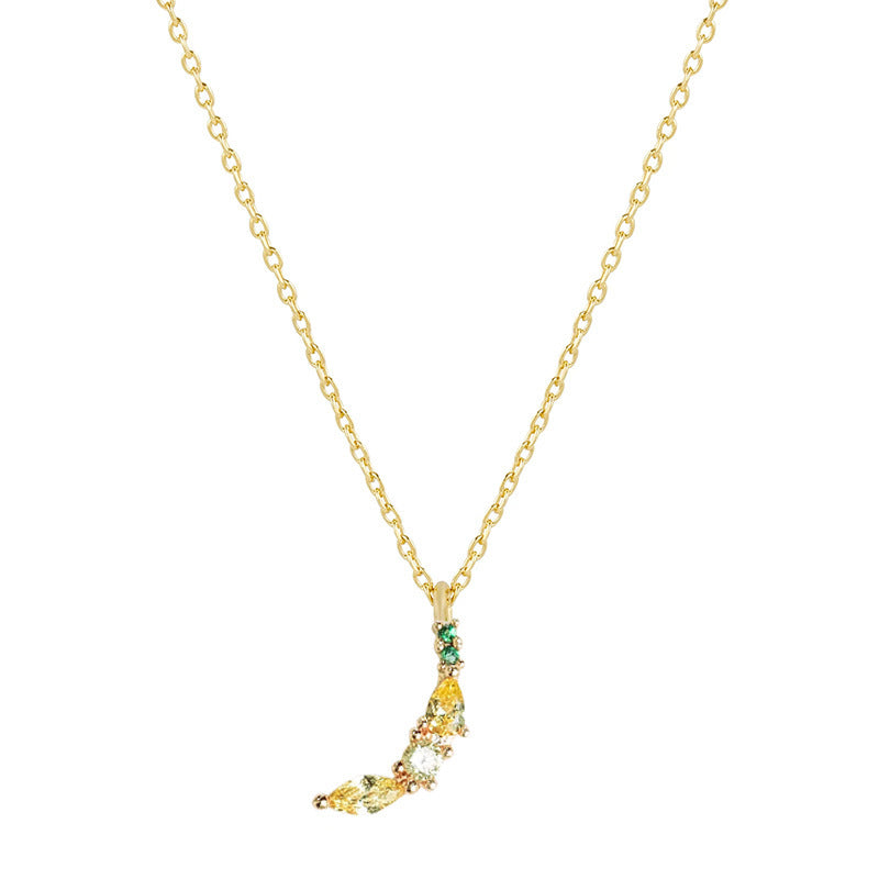 Wholesale Cherry Peach Tropical Fruit Copper Necklace